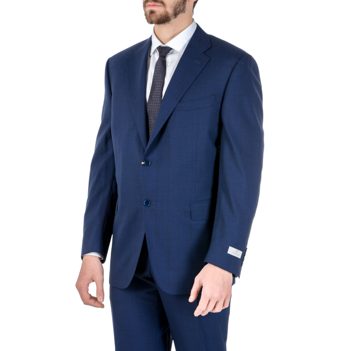 Canali Mens Suit Long Sleeves Blue
