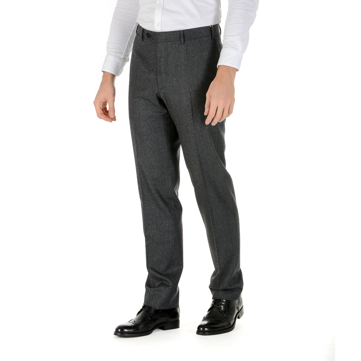 Canali Mens Pants Dark Grey