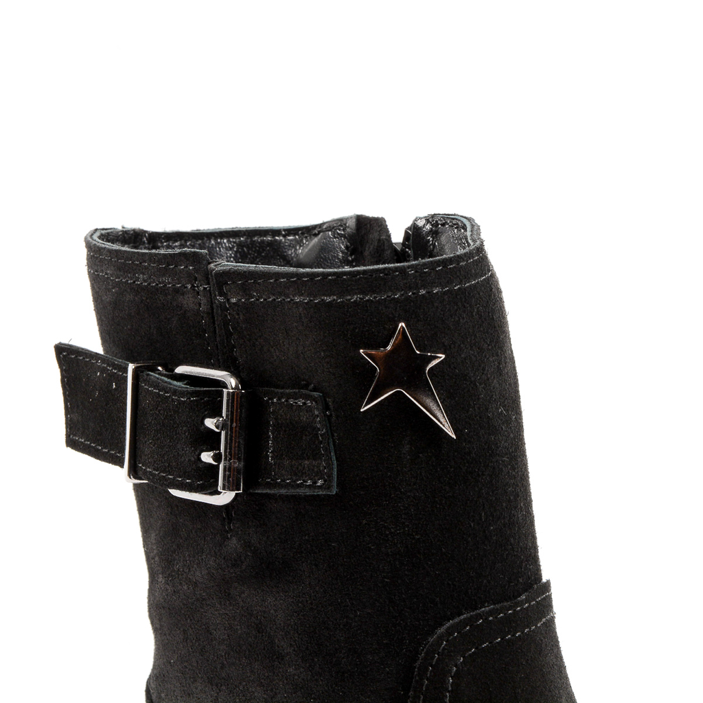 Andrew Charles Womens Short Boot Black BONNIE