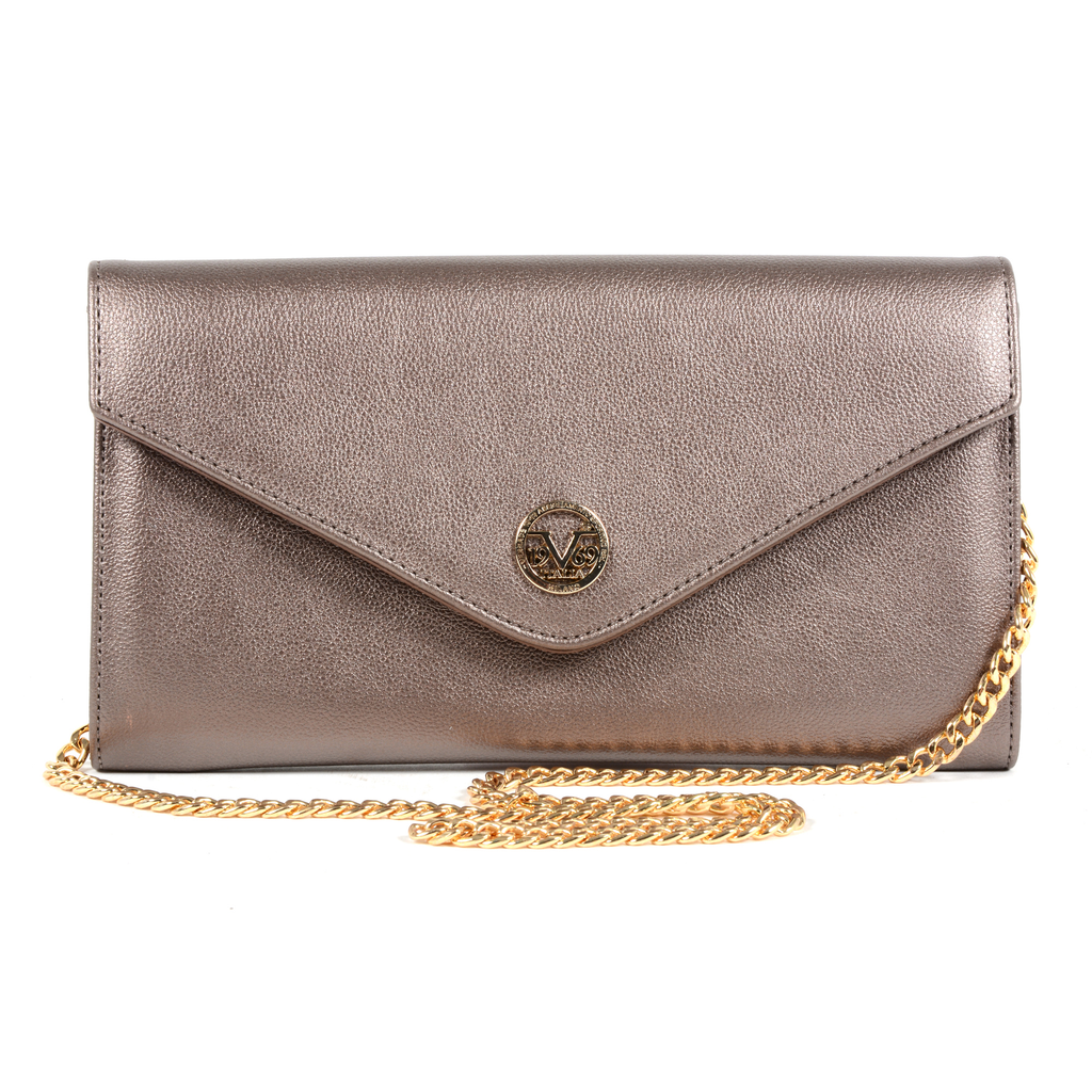 V 1969 Italia Womens Handbag Gold KYOTO