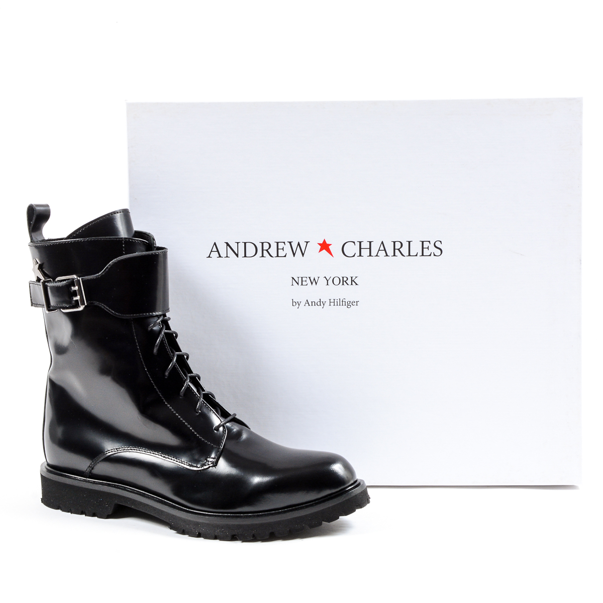 Andrew Charles Womens Short Boot Black ASHLEE