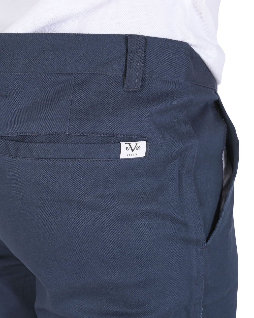 Bermudas italianas para hombre 19V69 BERGAMO AZUL MARINO