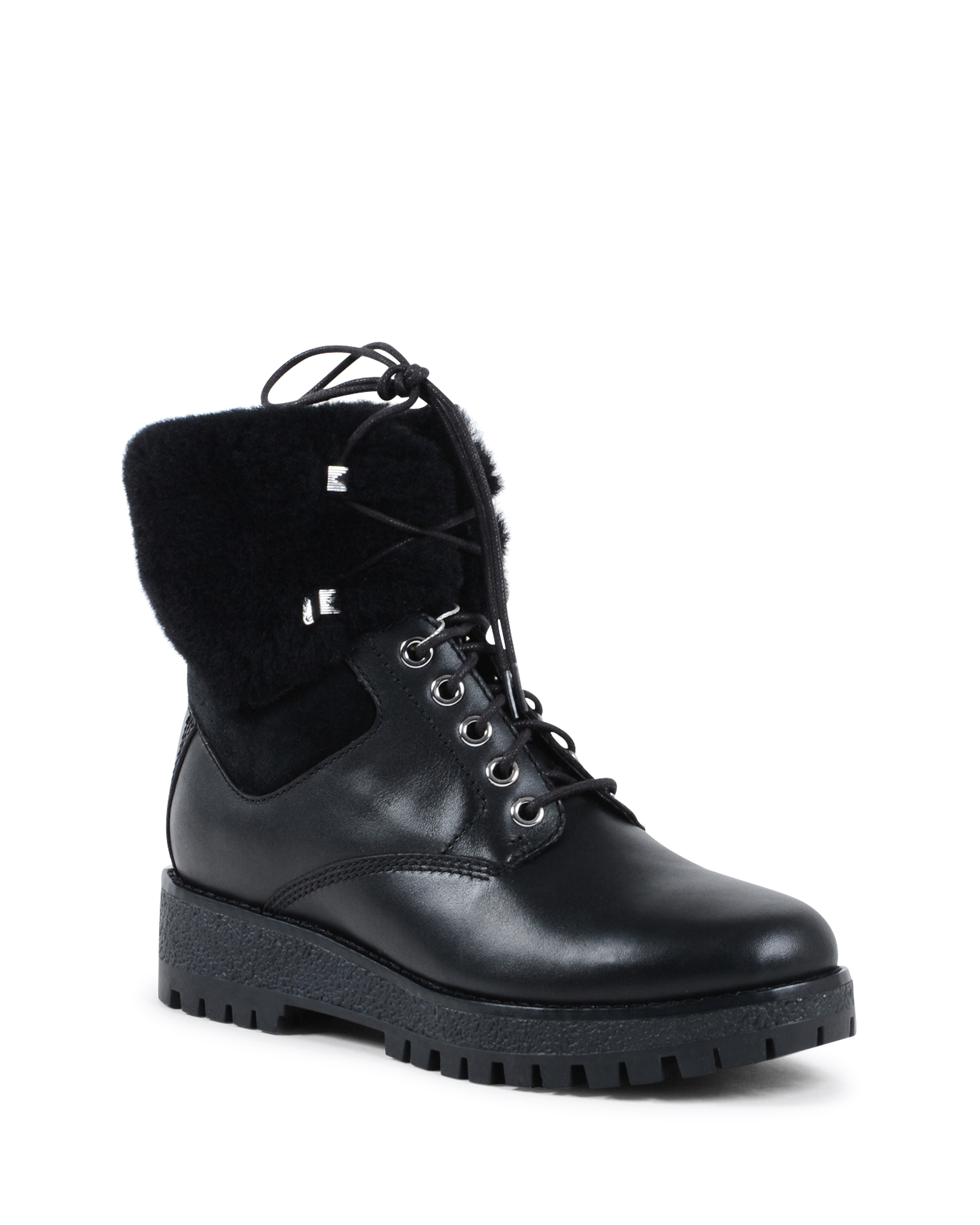 Bota corta Michael Kors para mujer, color negro, TEDDY