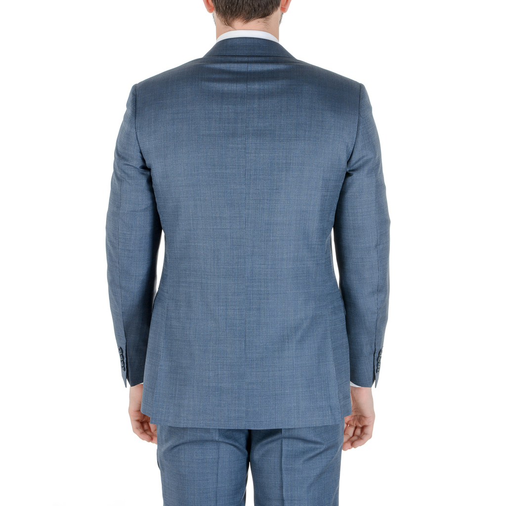 Canali Mens Suit Long Sleeves Light Blue