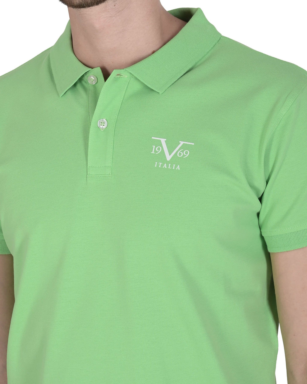 19V69 Italia Polo para hombre VSC1MPL01 VERDE