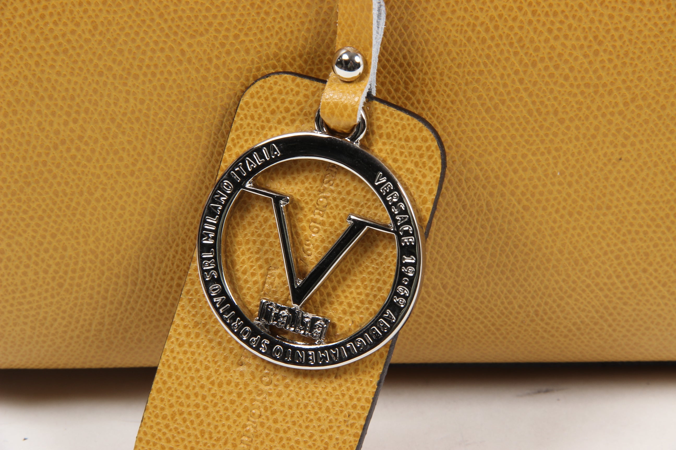 Bolso de mano para mujer V 1969 Italia V014 S MOSTAZA