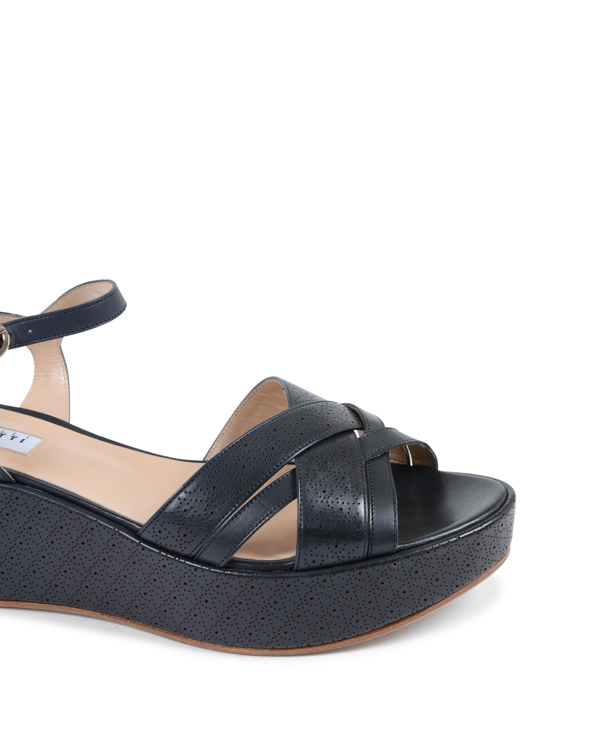 Fratelli Rossetti Sandalia de cuña para mujer Azul Marino 65813 MARAIS NAVY