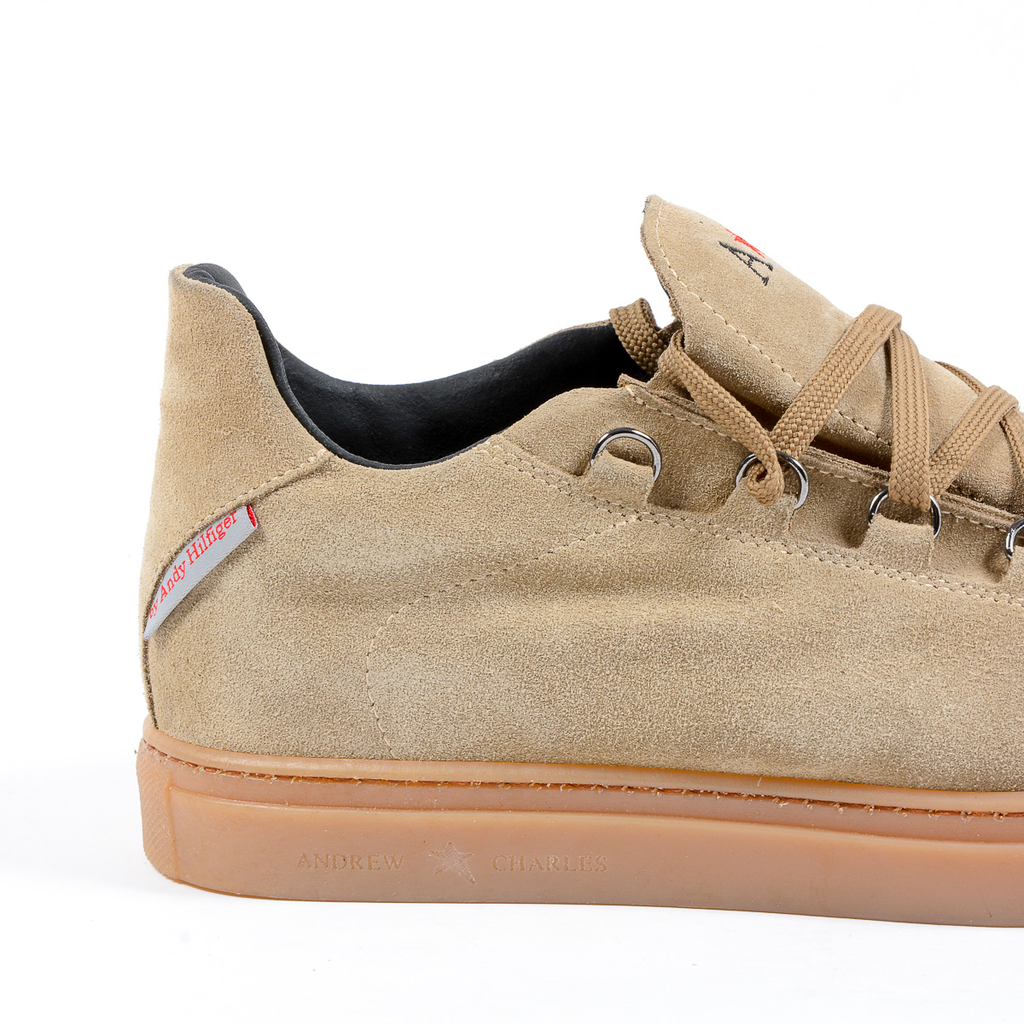 Andrew Charles Mens Sneaker Beige PRINCE