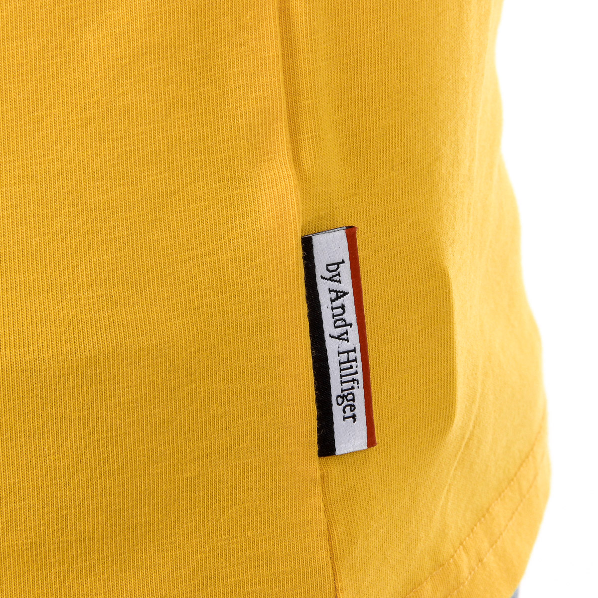 Camiseta Andrew Charles para hombre, manga corta, cuello en V, amarilla, KENAN