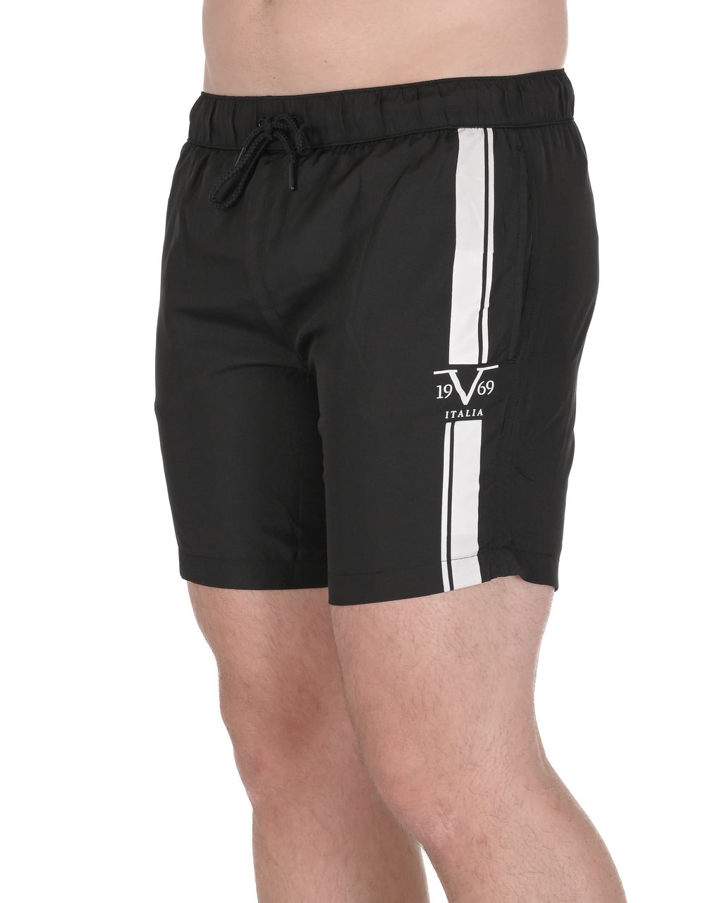 19V69 Italia Mens Swimwear Trunk VSC1MBM02 BLACK