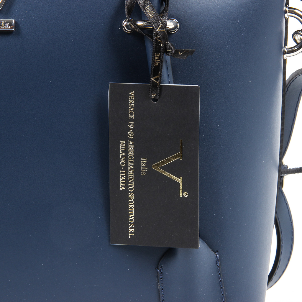 Bolso de mano para mujer V 1969 Italia V003-S RUGA BLU