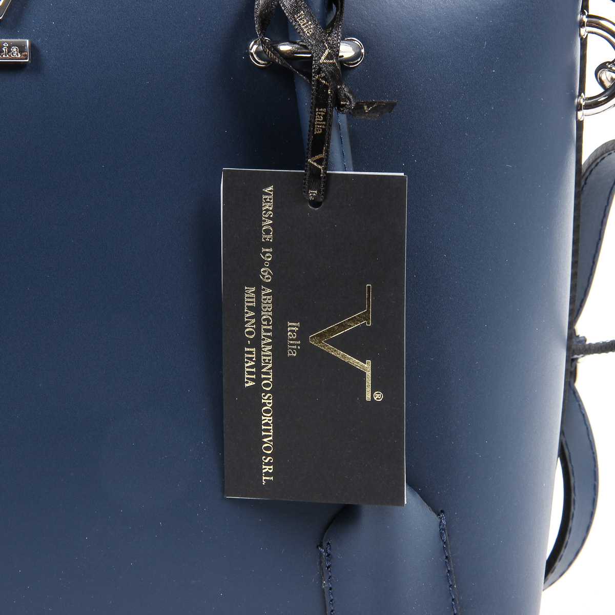 Bolso de mano para mujer V 1969 Italia V003-S RUGA BLU