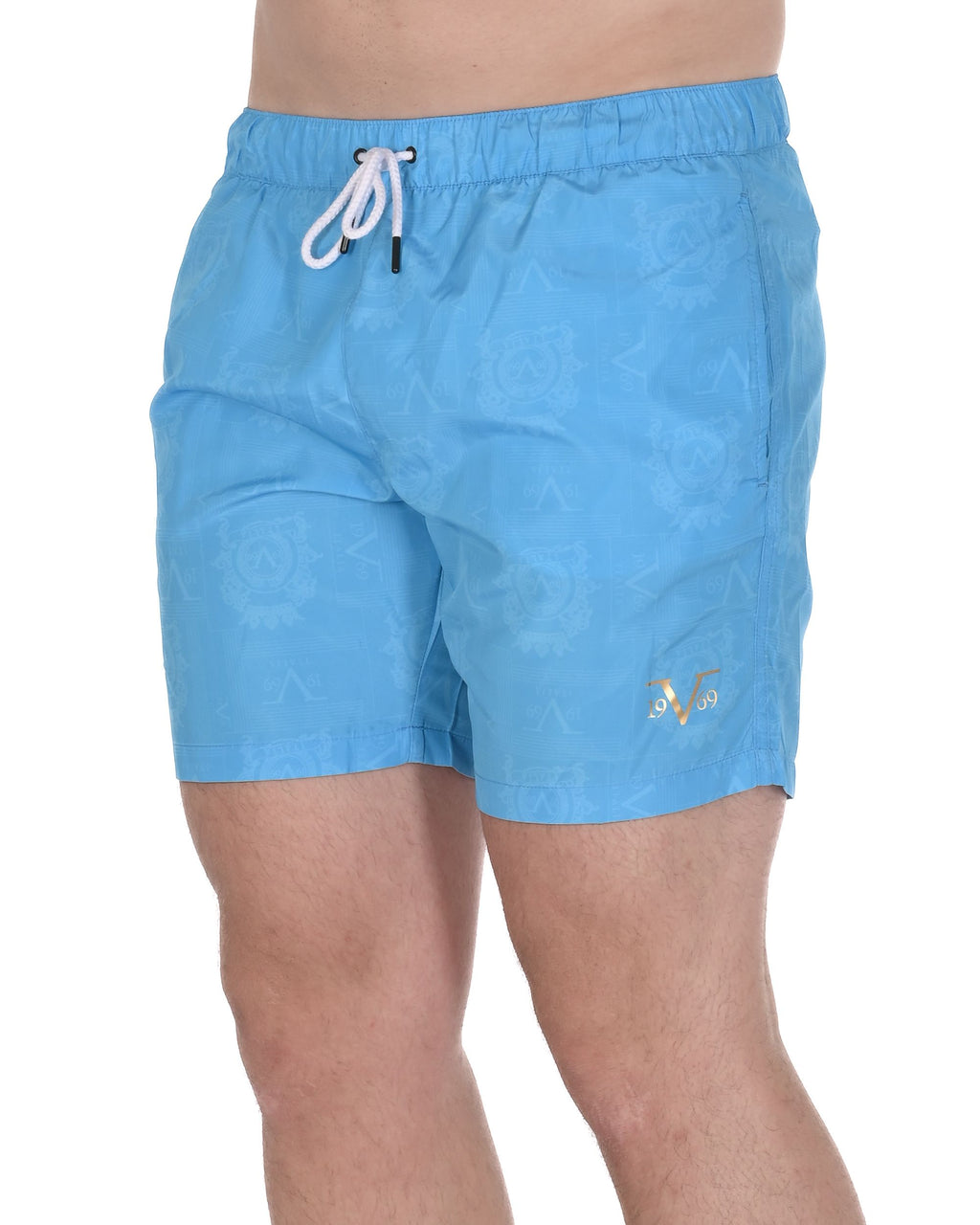 19V69 Italia Mens Swimwear Trunk VSC1MBM10 AZURE