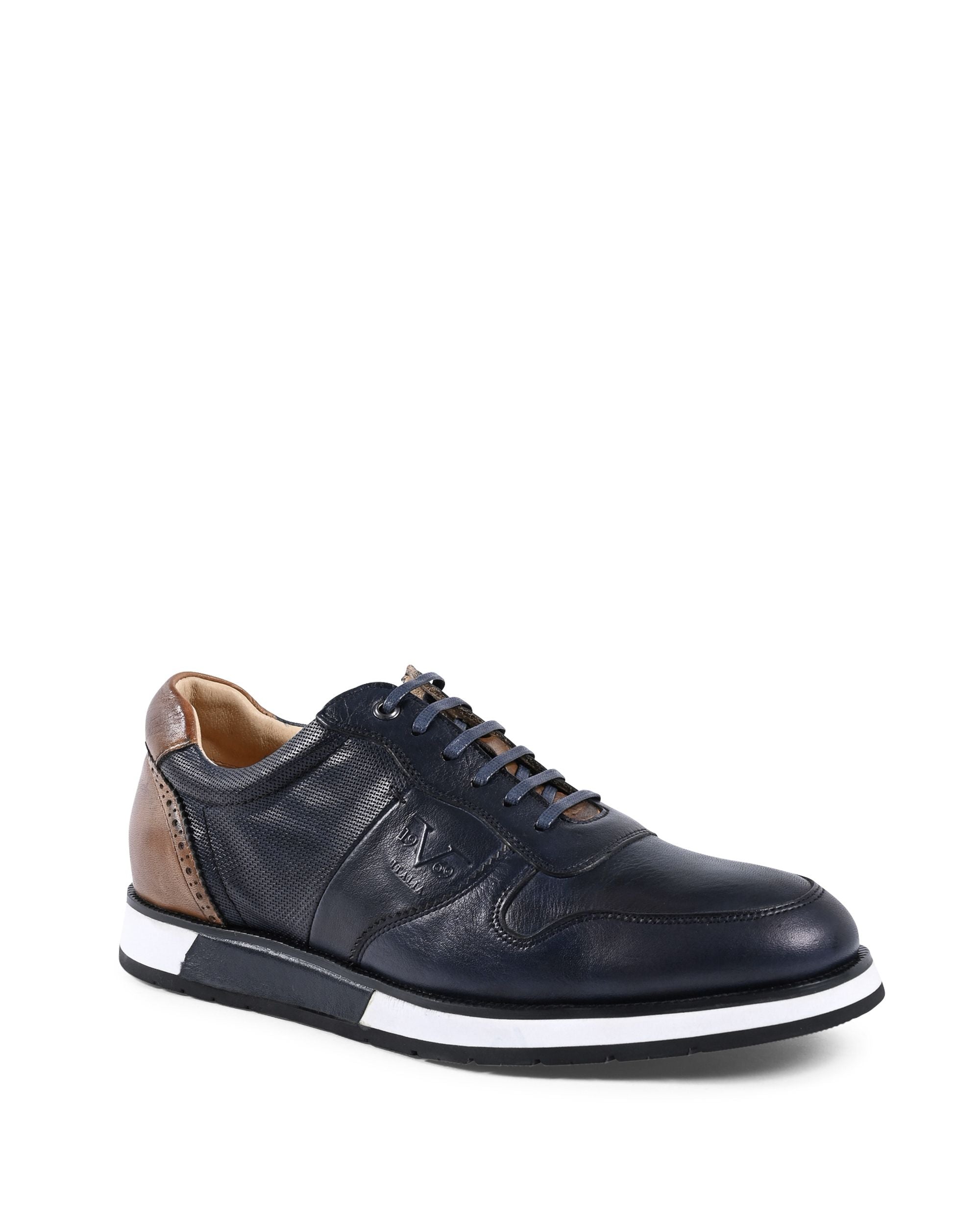 19V69 Italia Zapatillas para hombre Azul marino YO Y375-A3 NAVY