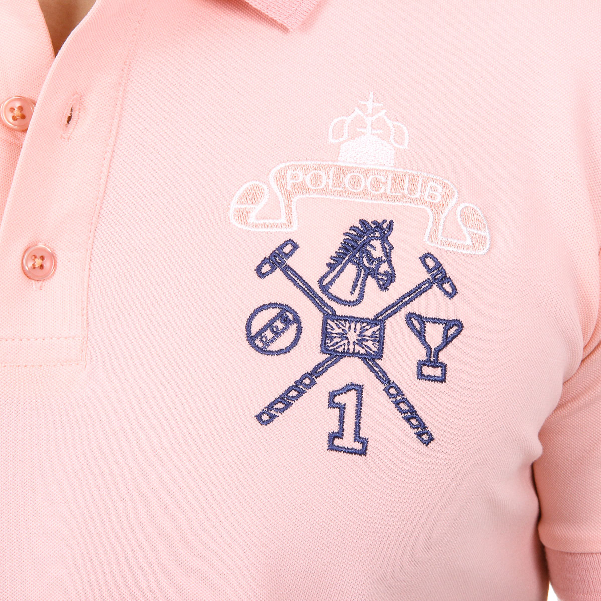 Polo Ufford & Suffolk Polo Club para hombre, manga corta, US008 ROSA