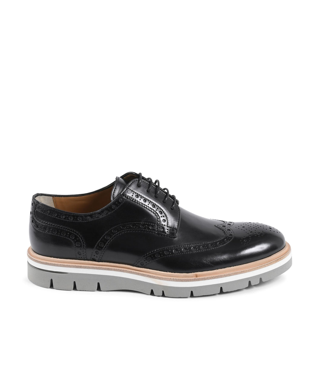 Zapatos brogue para hombre Dee Ocleppo EB131 VIT NERO LUC GALLO