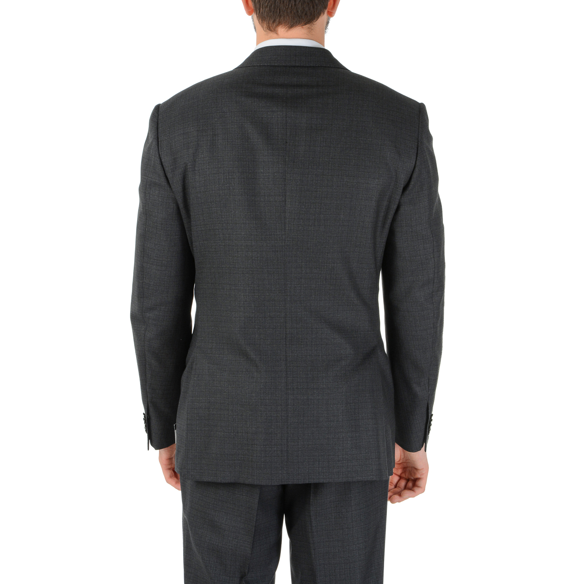 Corneliani Mens Suit Long Sleeves Dark Blue Super 160's