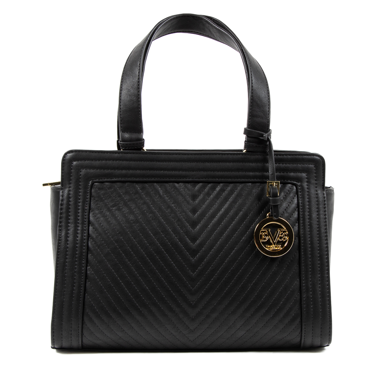 Bolso de mano para mujer V 1969 Italia Negro CRISTINA