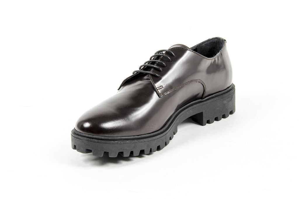 V 1969 Italia Zapato con cordones para mujer C01 ABRASIVATO MORO