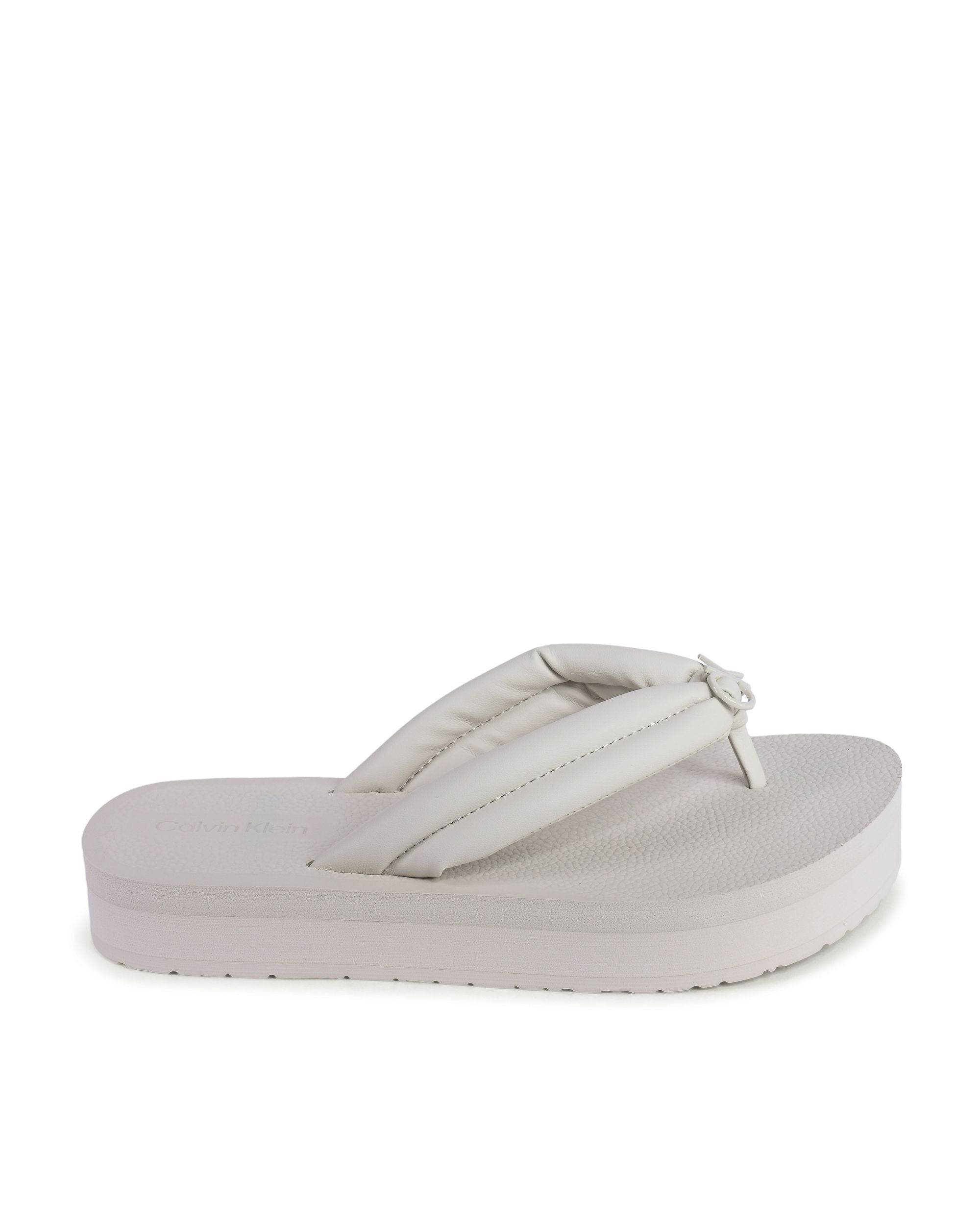 Chanclas Calvin Klein para mujer en beige HW0HW02063ACG