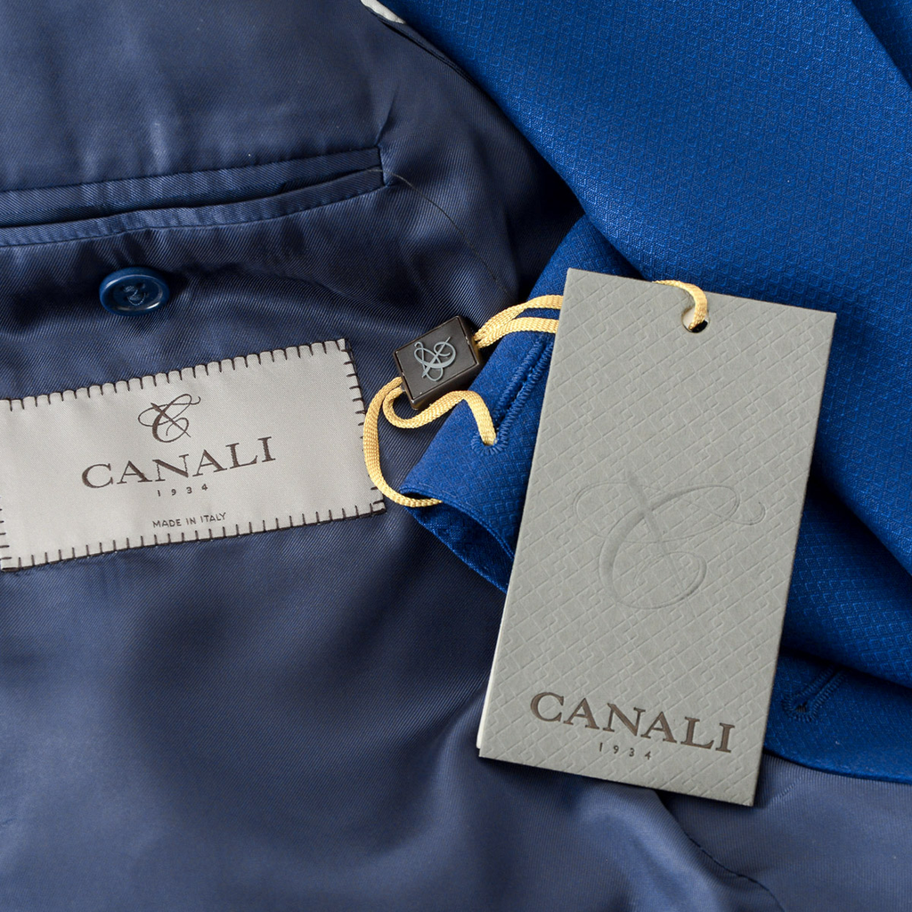 Canali Mens Suit Long Sleeves Blue