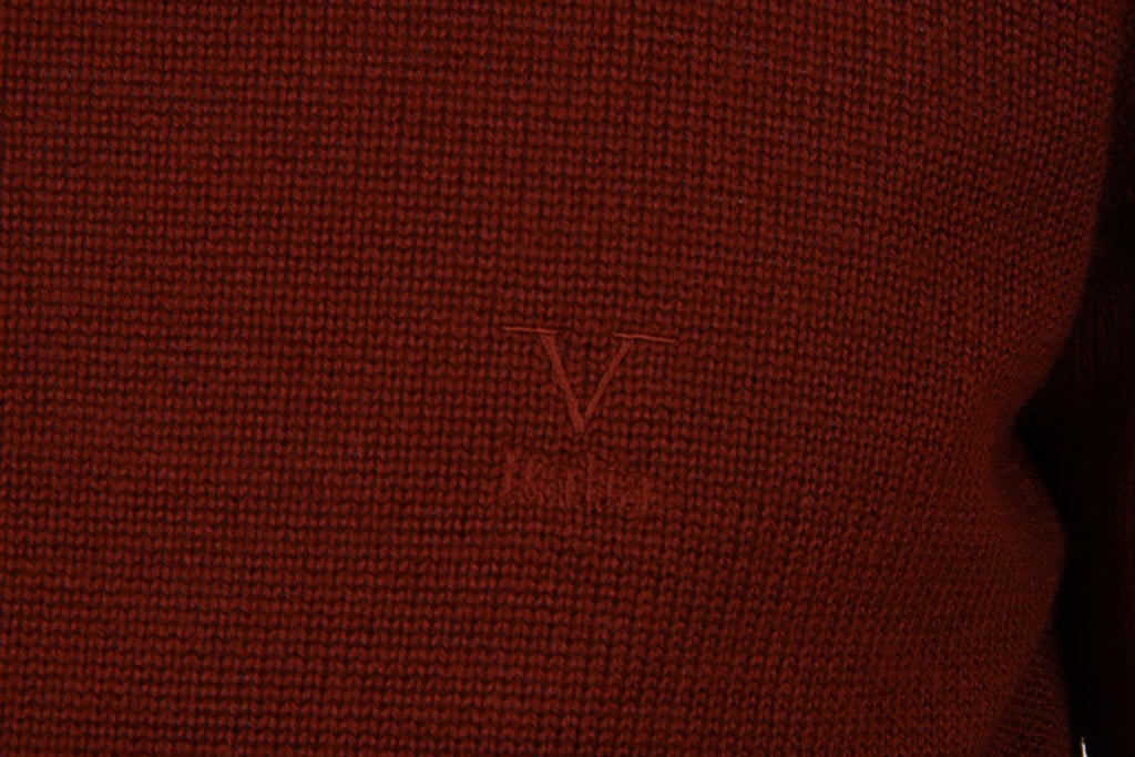 Suéter de cuello redondo para hombre V 1969 Italia 9802 GIROCOLLO BORDEAUX