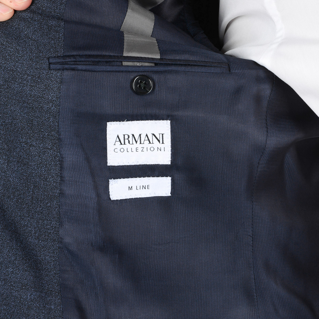 Armani Collezioni Mens Suit Dark Blue