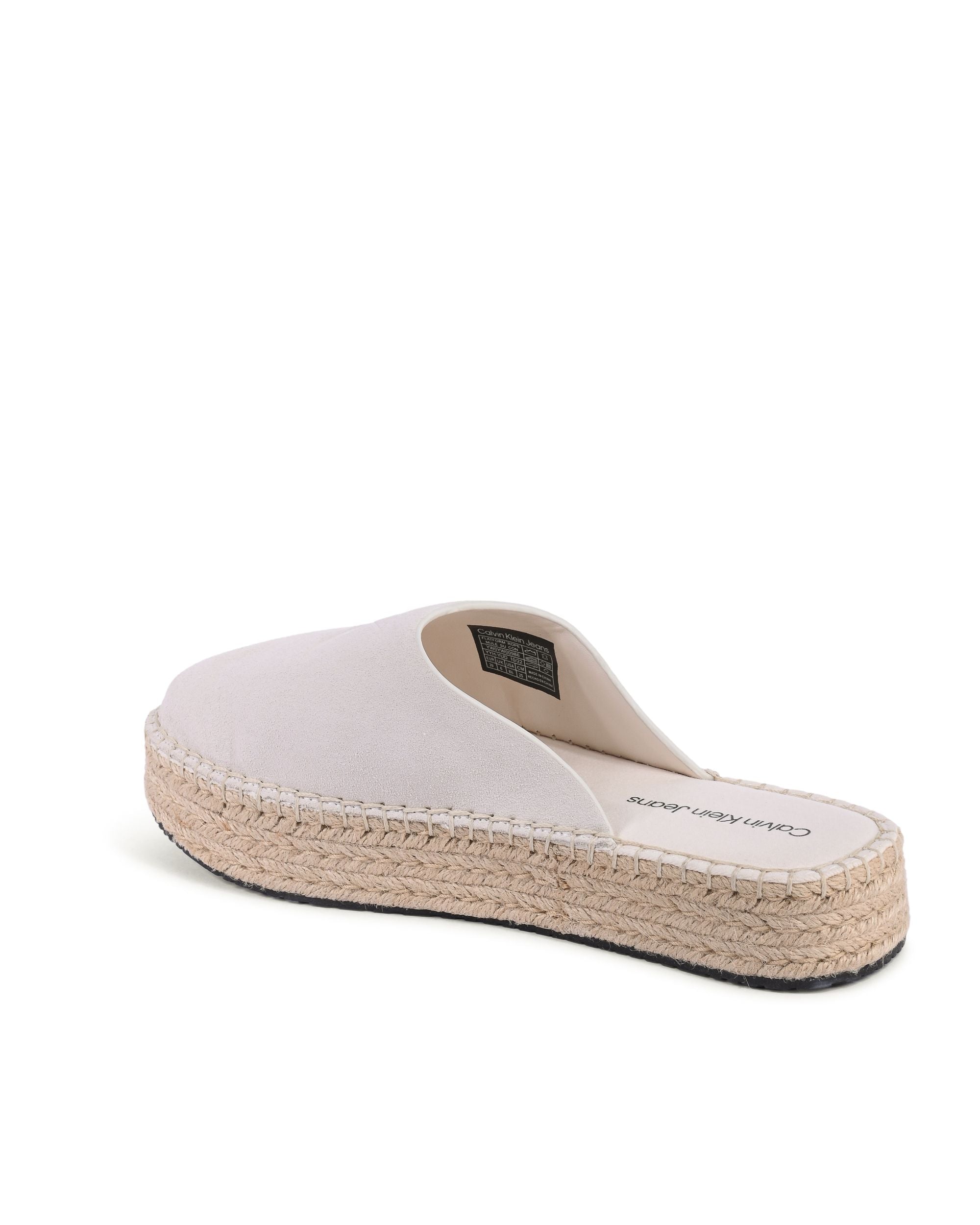 Alpargatas Calvin Klein para mujer blancas YW0YW00986YBH