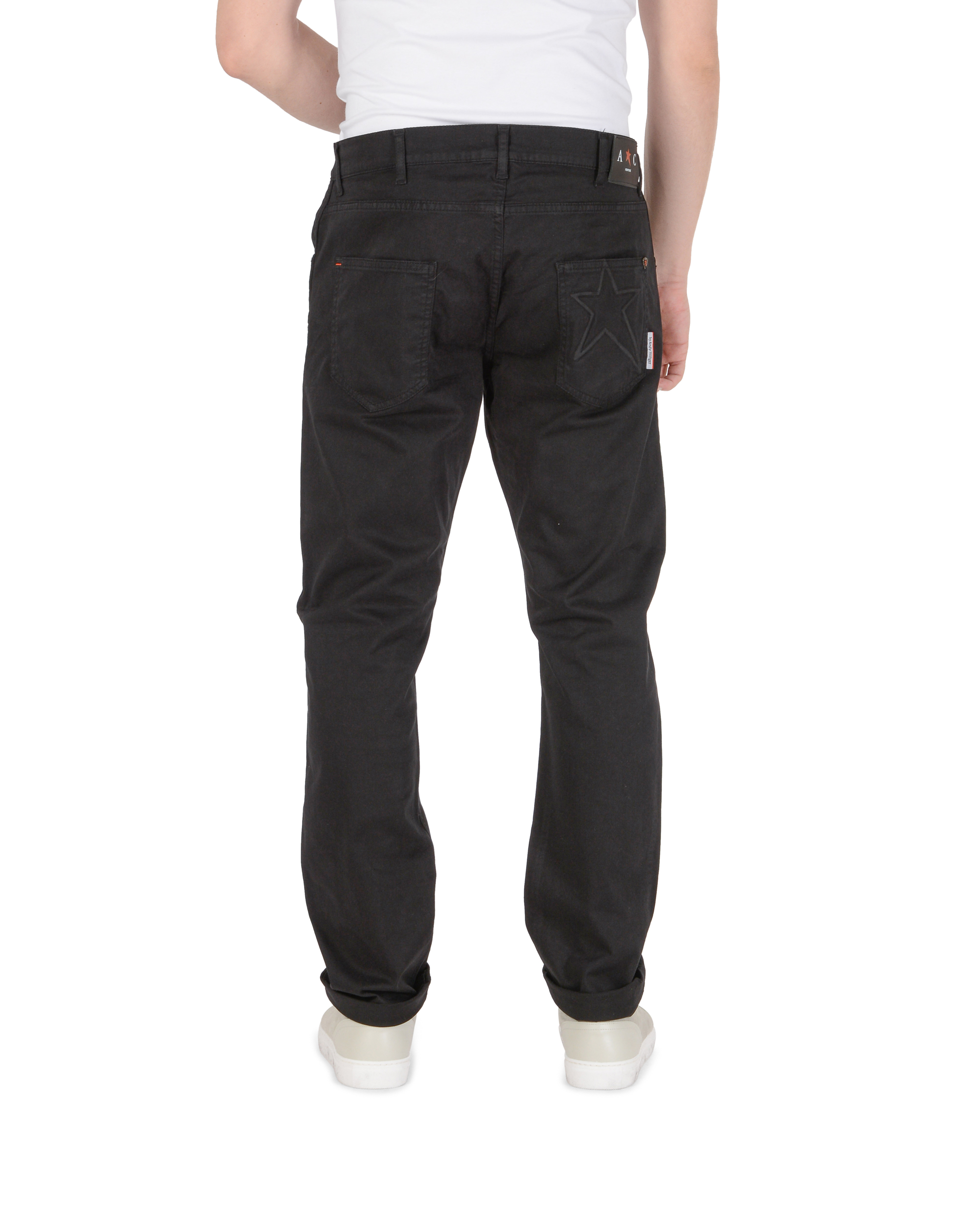 Andrew Charles Mens Trousers Regular Fit FRANK BLACK