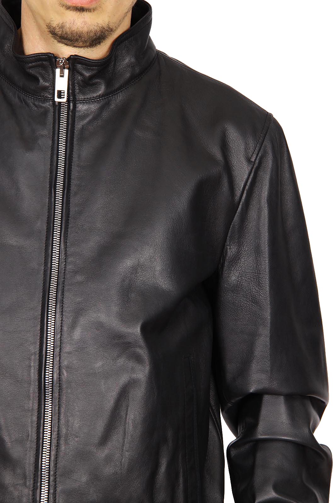 Chaqueta de cuero Dolce & Gabbana para hombre G9EN2L FUL3A N0000