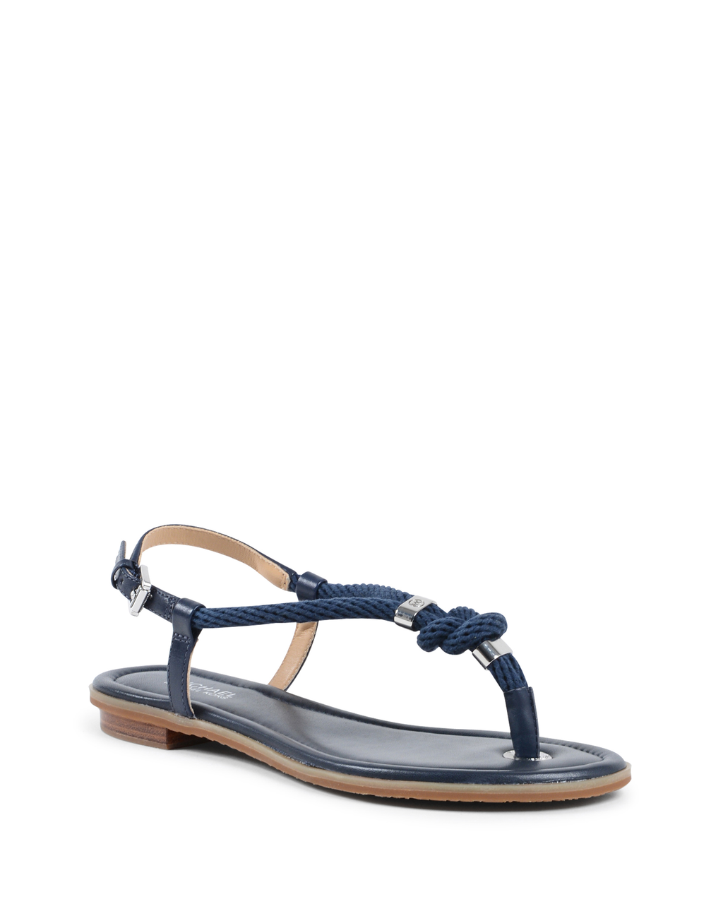 Michael Kors Sandalia de cuña para mujer Azul marino HOLLY