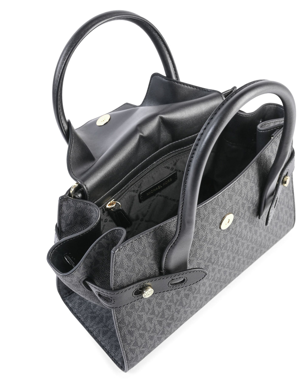 Bolso de mano mediano con solapa Michael Kors 35S2GNMS5B negro multi