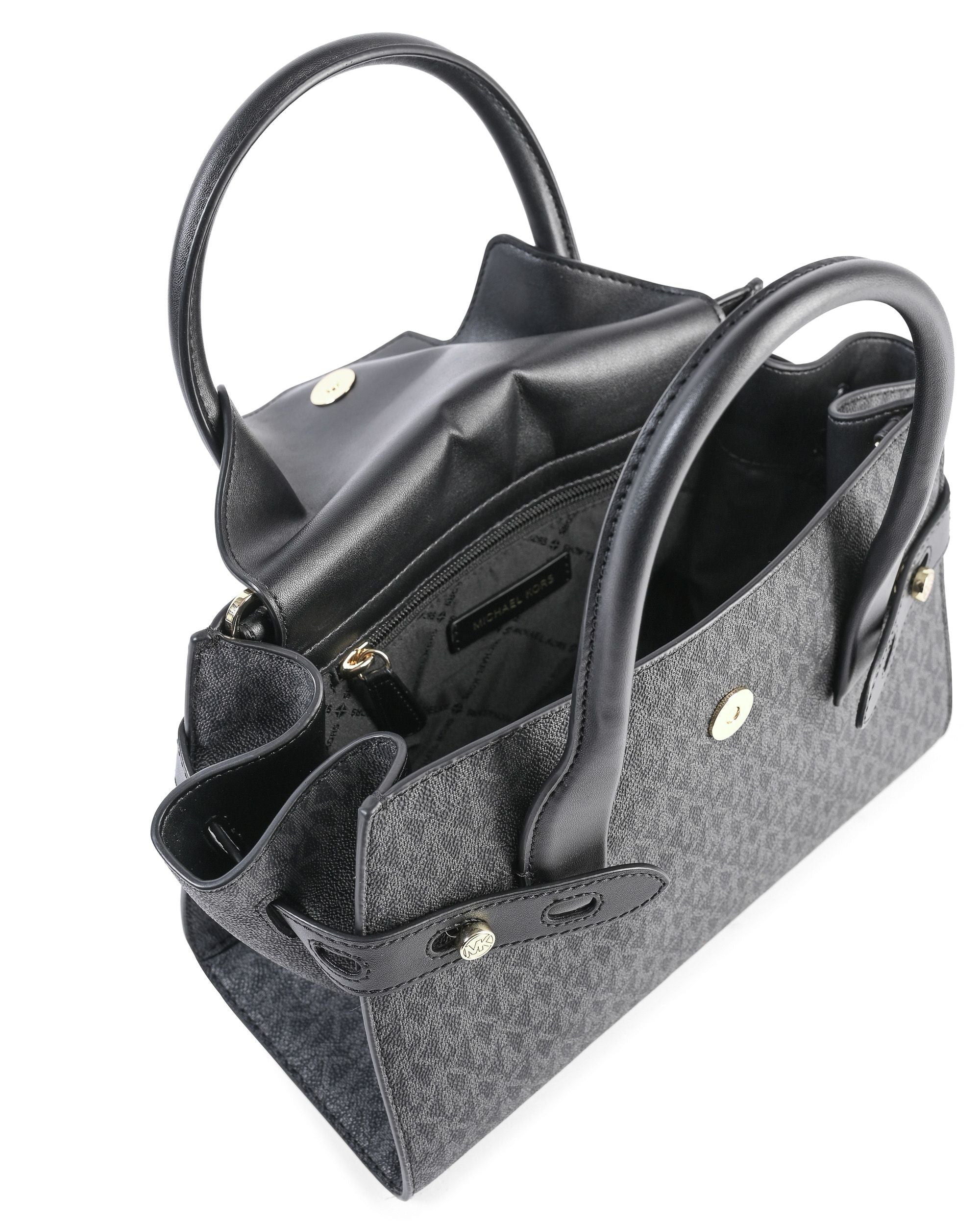 Bolso de mano mediano con solapa Michael Kors 35S2GNMS5B negro multi