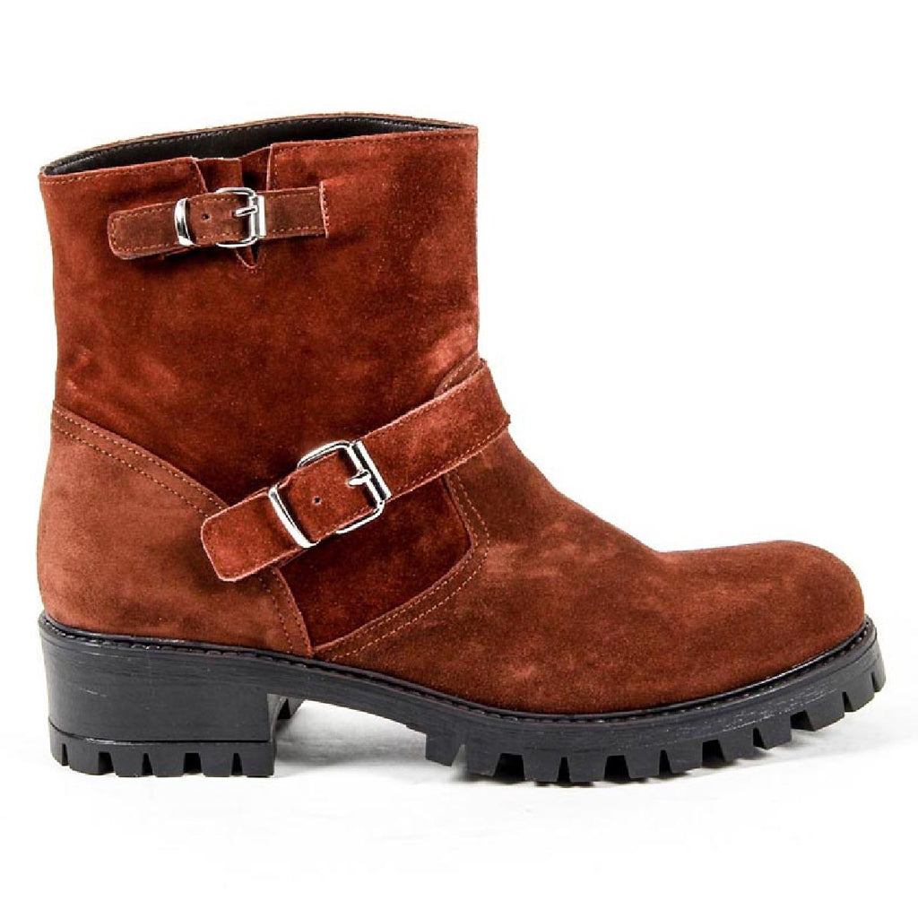 Bota corta para mujer V 1969 Italia B1441 VELOUR MATTONE
