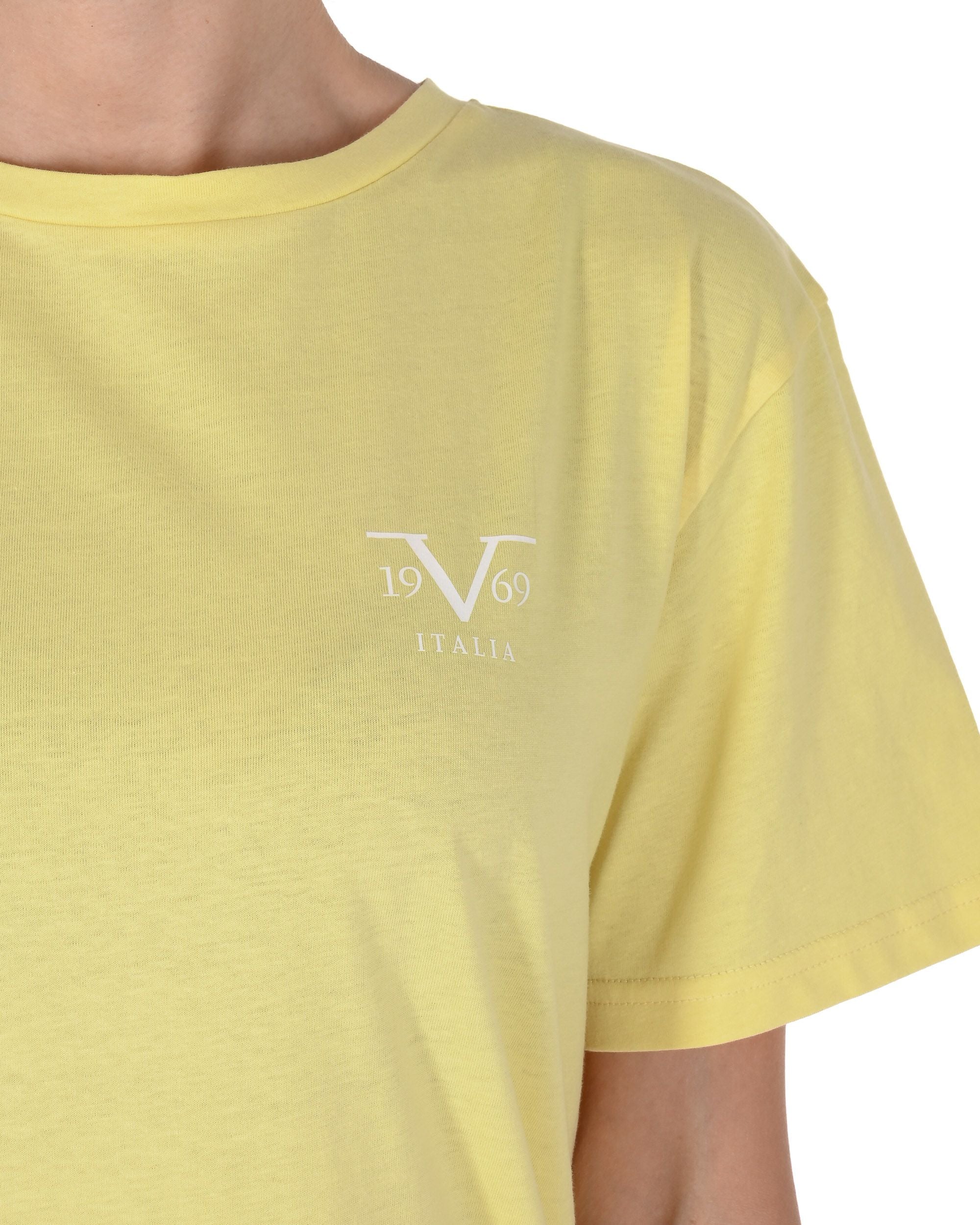 19V69 Italia Womens Basic T-Shirt VSC1WTS01 POPCORN