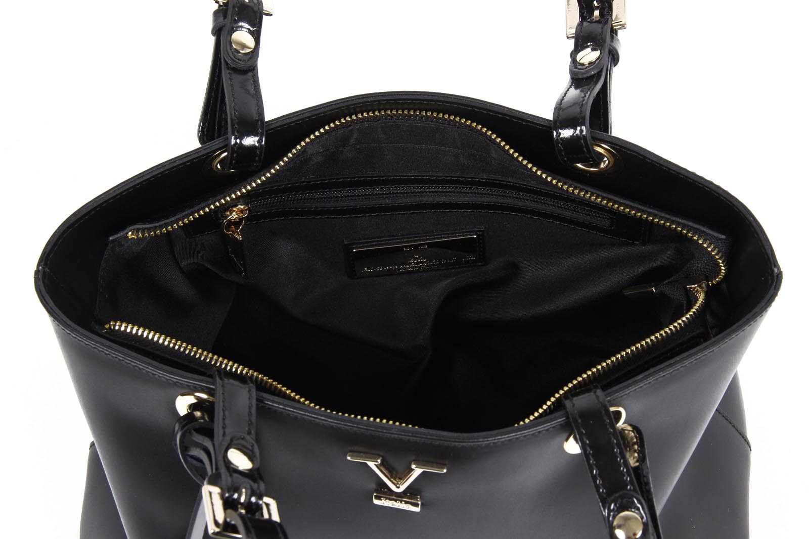 V 1969 Italia Bolso de mujer E252/52 RUGA/SPECCHIO NERO