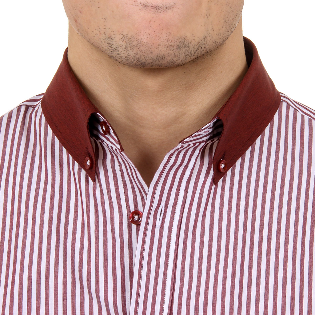 Ufford & Suffolk Polo Club Camisa Hombre USC01 A3 BURDEOS