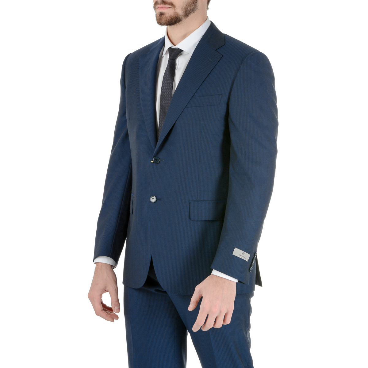 Canali Mens Suit Long Sleeves Blue