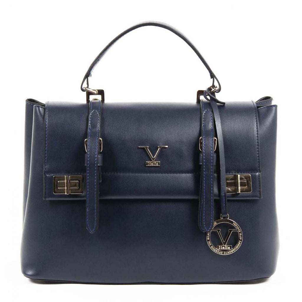 Bolso de mano para mujer V 1969 Italia VE017 AZUL MARINO