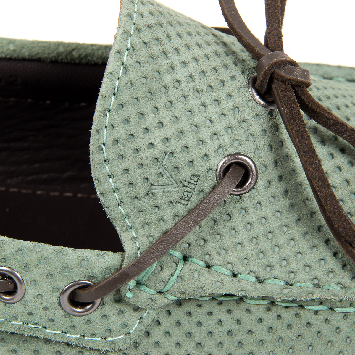 Mocasín para hombre V 1969 Italia Verde SIMON