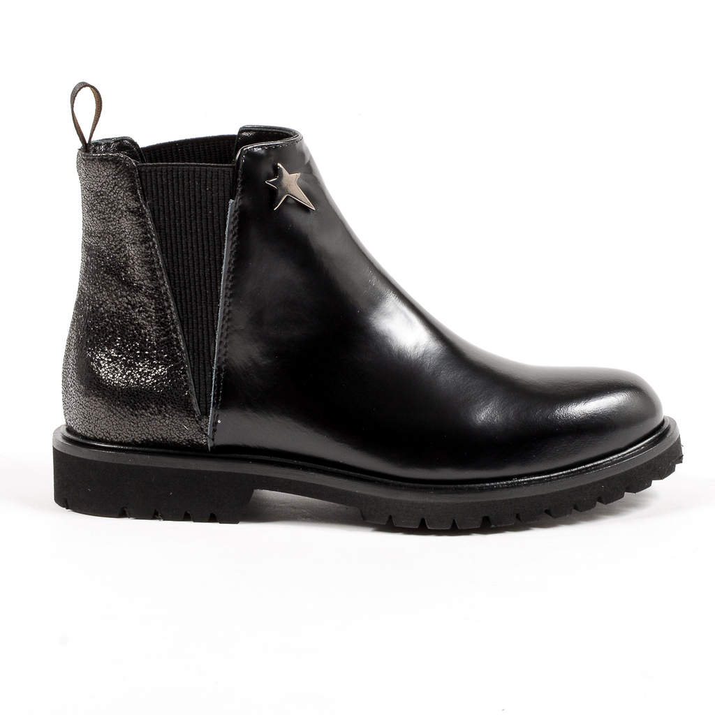 Andrew Charles Womens Ankle Boot Black CHRISTINA