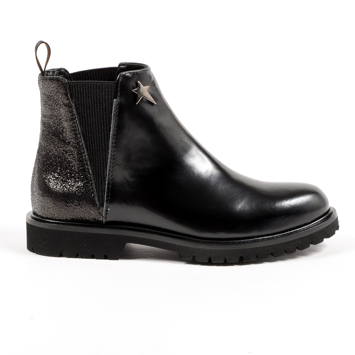 Andrew Charles Womens Ankle Boot Black CHRISTINA
