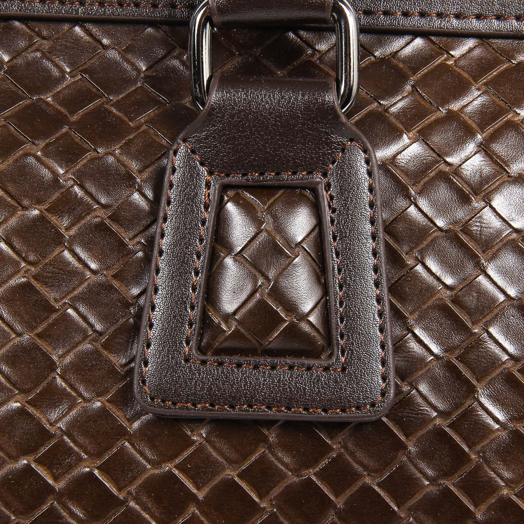 V 1969 Italia Bolso de mano para hombre marrón WILLY
