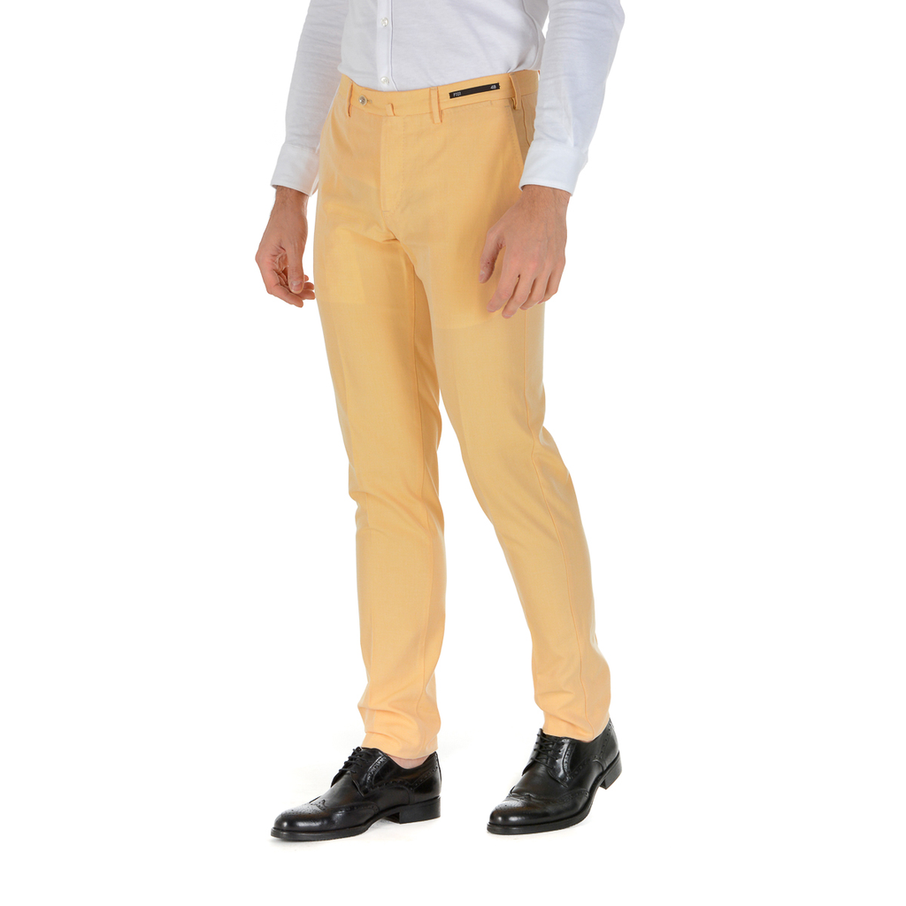 PT01 Pantalones de hombre amarillos BUSINESS