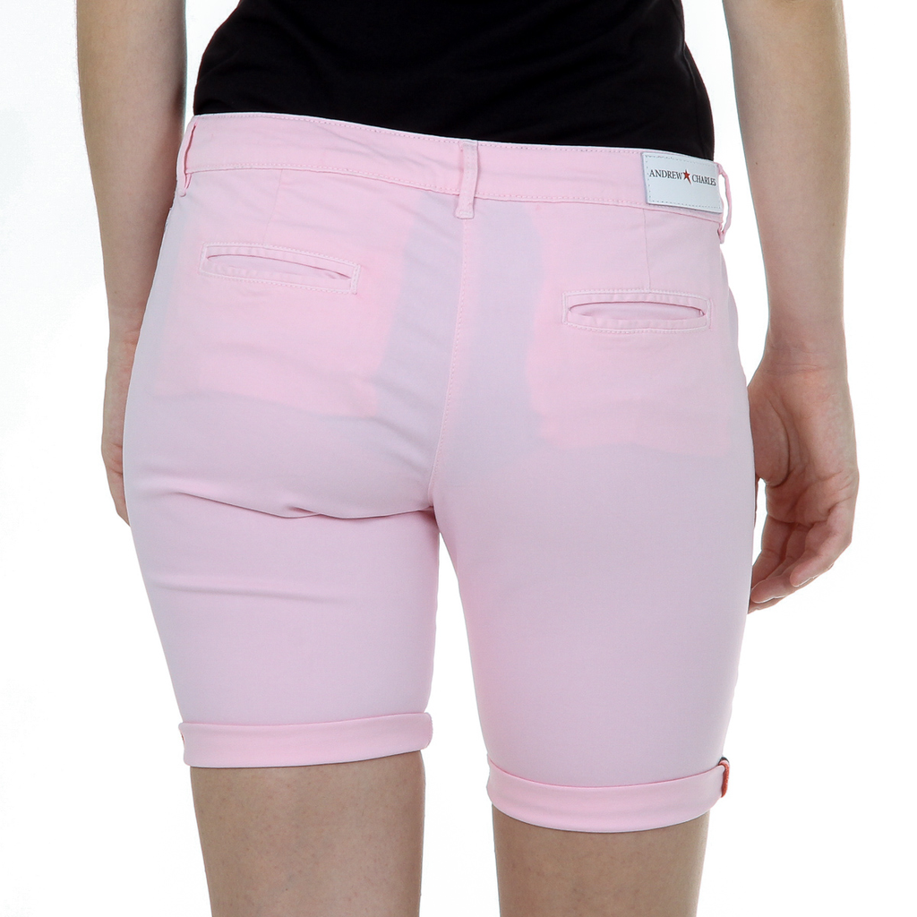 Pantalones cortos Andrew Charles para mujer, color rosa, SAFIA