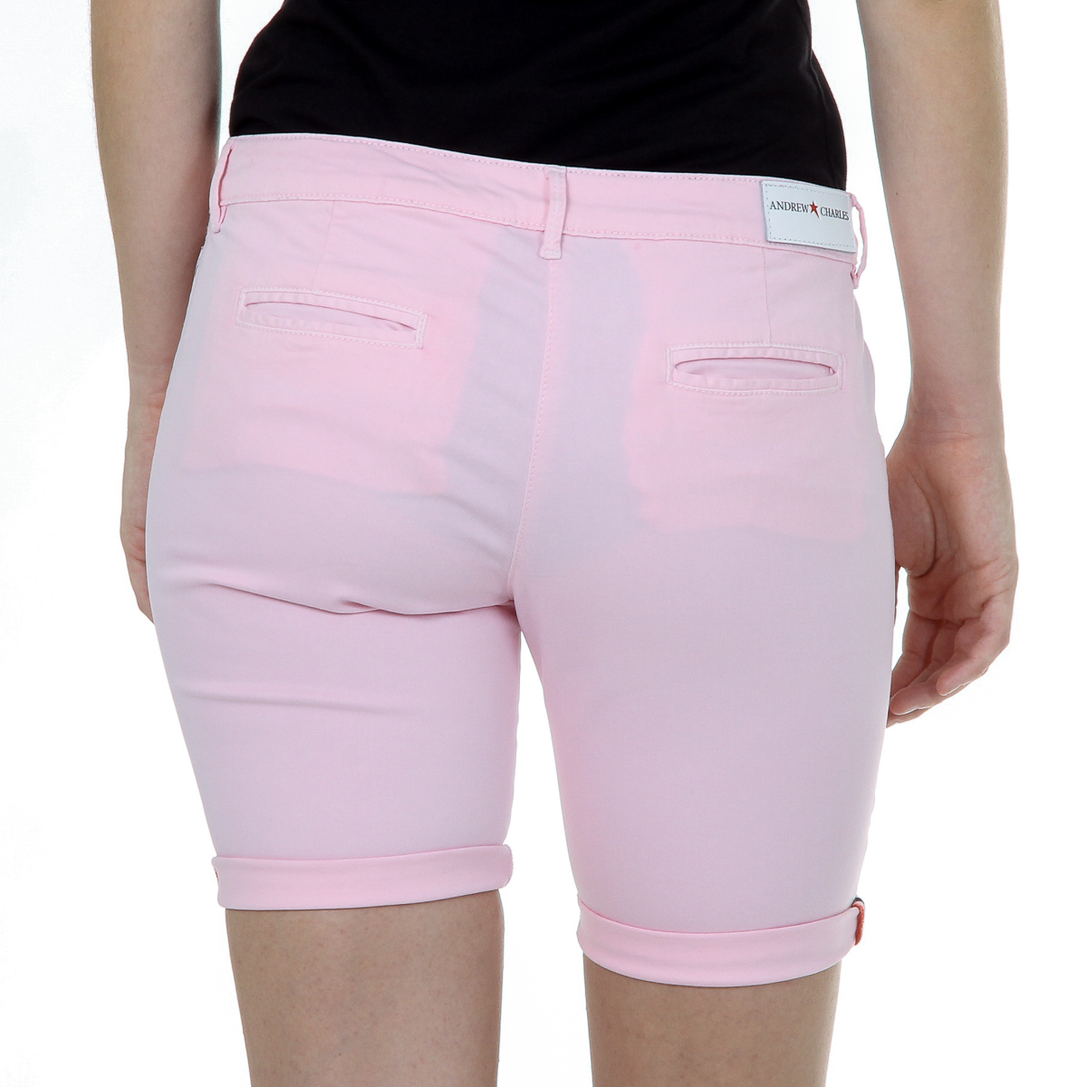 Pantalones cortos Andrew Charles para mujer, color rosa, SAFIA