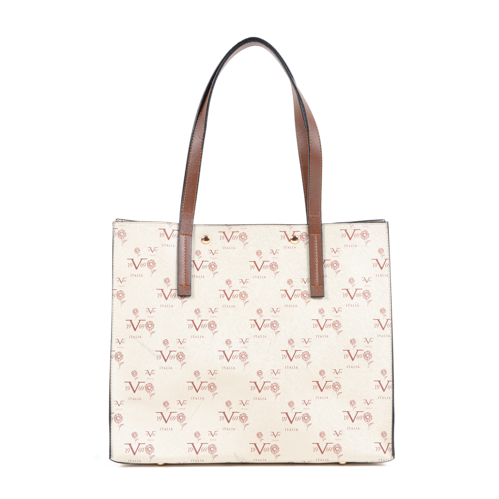V 1969 Italia Womens Handbag Beige LUBIANA