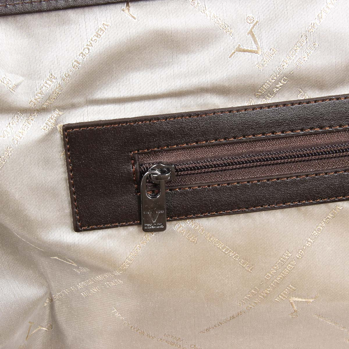 Bolso de mano para hombre V 1969 Italia marrón VANCE