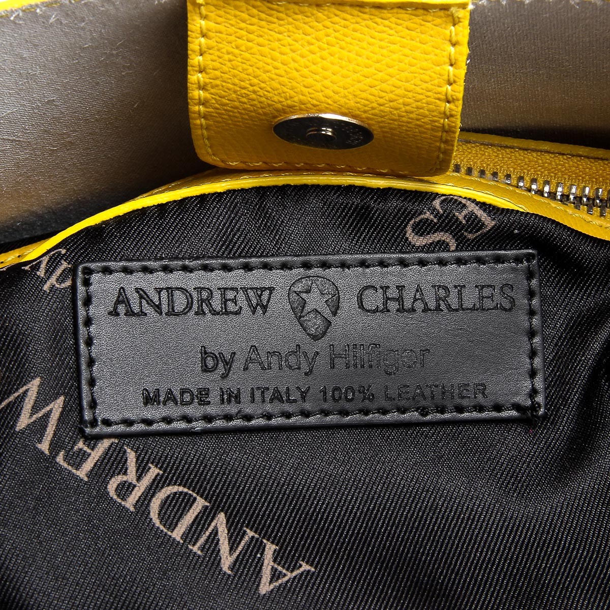Andrew Charles Womens Handbag Yellow KYLA