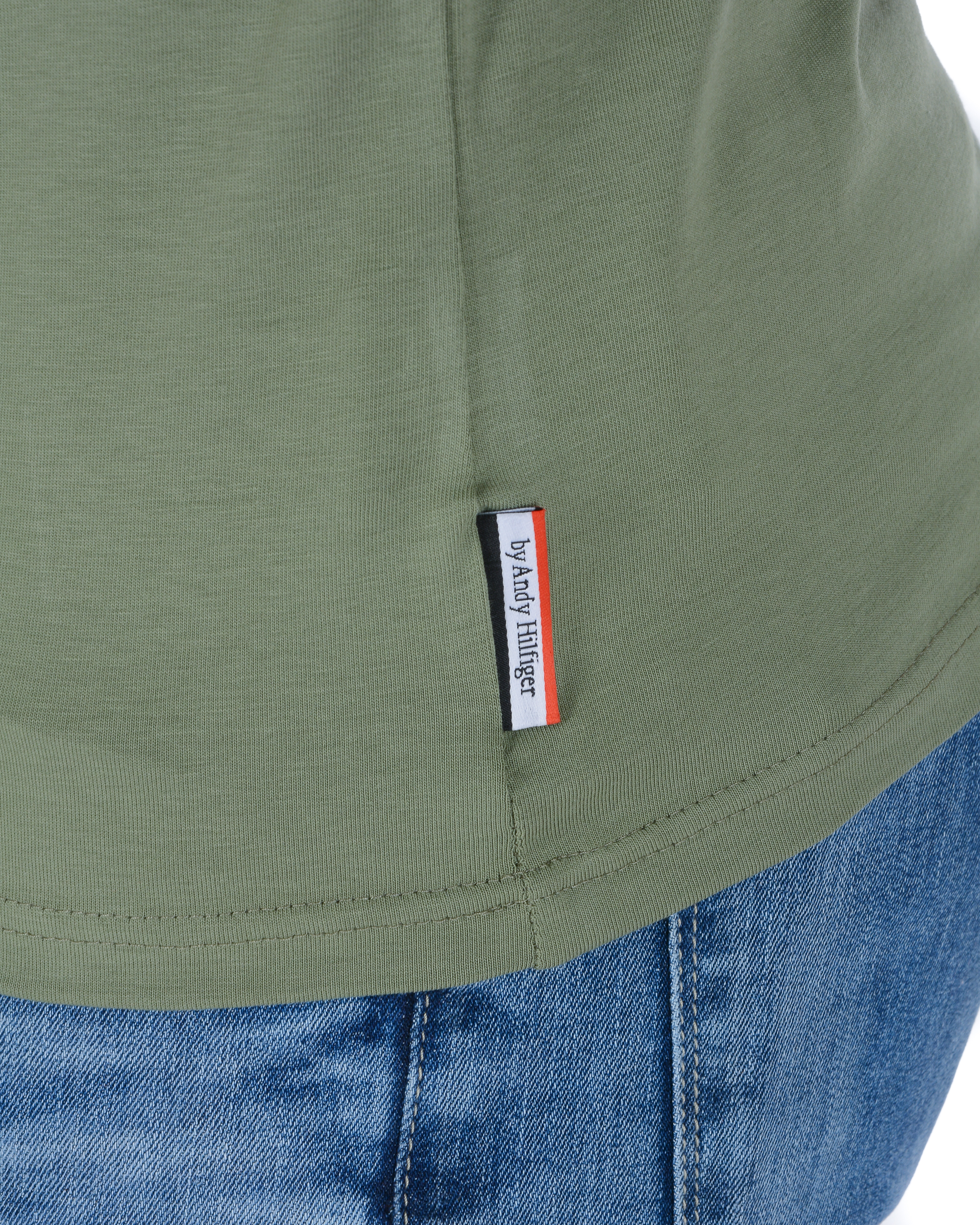 Camiseta Andrew Charles para hombre, manga larga, color verde Selma, talla 14